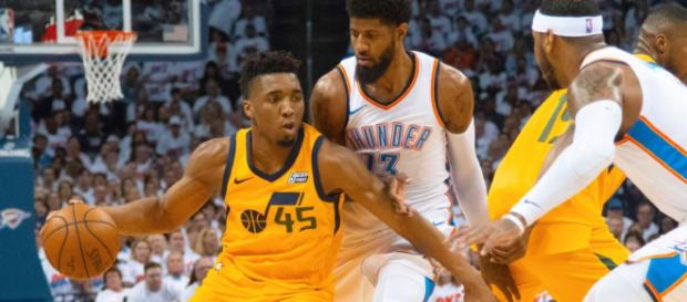 Donovan Mitchell foi o cestinha da partida com 28 pontos anotados Donovan Mitchell foi o cestinha da partida com 28 pontos anotados