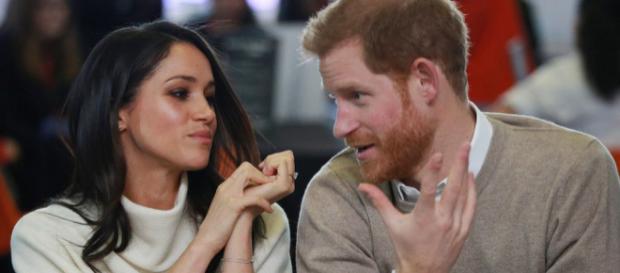 La ex actriz Meghan Markle y el príncipe Harry La ex actriz Meghan Markle y el príncipe Harry