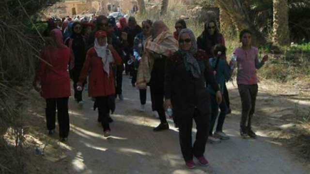 Marche organisée par l'ONCST en Tunisie