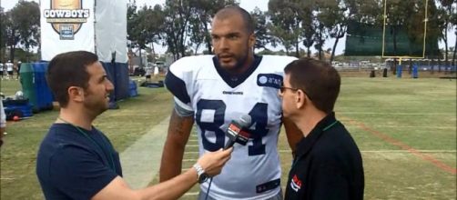 Dallas Cowboys tight end James Hanna has been placed on the team's retired list as of Friday. [Image via ESPN1250/YouTube]