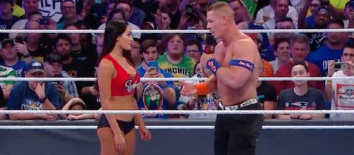 The recent breakup of John Cena and Nikki Bella has brought plenty of rumors with it. - [Image via WWE / YouTube screencap]