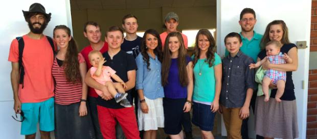 Duggar family from a social network post Duggar family from a social network post