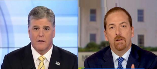 Sean Hannity, Chuck Todd, via Twitter Sean Hannity, Chuck Todd, via Twitter