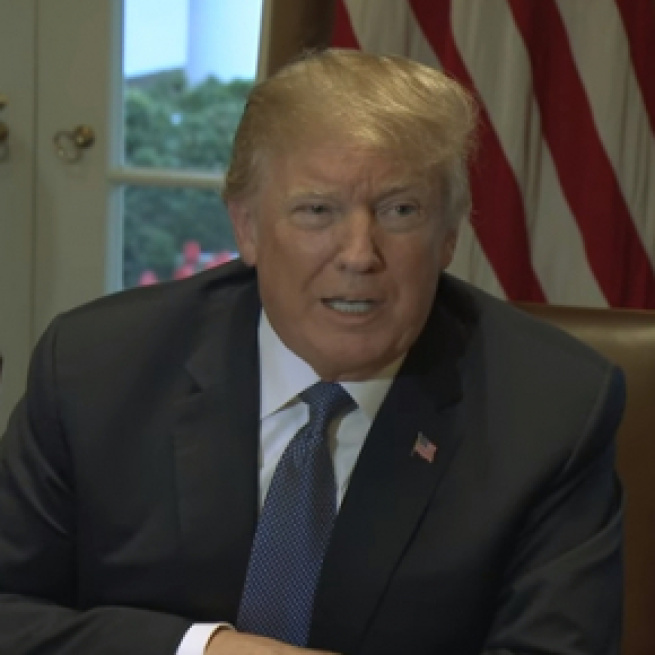 Donald Trump at White House, via YouTube