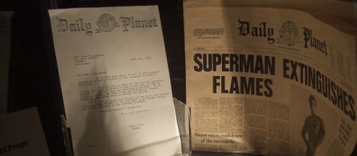 Fictional newspaper Daily Planet from Superman film series in London Film Museum (Image credit – cezzie901, Wikimedia Commons)