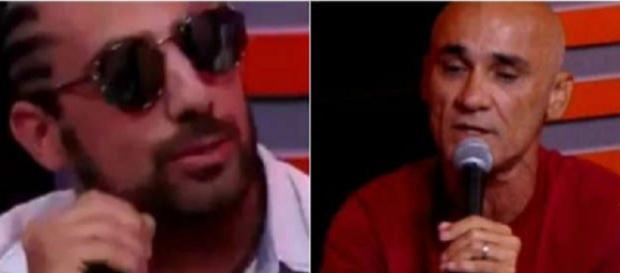 Ayrton e Kaysar durante entrevista fora da casa Ayrton e Kaysar durante entrevista fora da casa