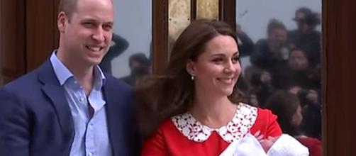 Prince William and Duchess Kate welcome third baby [Image: Daily Mail/YouTube screen shot]