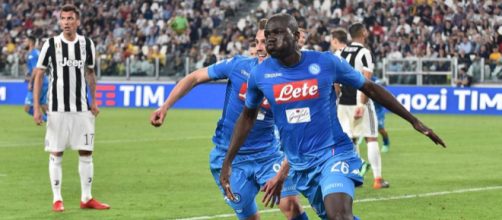 L'esultanza di Koulibaly dopo il gol allo Stadium - Fonte foto: SSC Napoli official Facebook account.