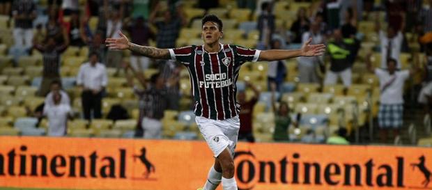 Artilheiro do Fluminense na temporada, Pedro nega ter recebido proposta de futebol português (Foto: Reprodução/Lancepress) Artilheiro do Fluminense na temporada, Pedro nega ter recebido proposta de futebol português (Foto: Reprodução/Lancepress)