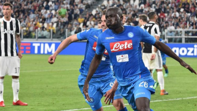 L'esultanza di Koulibaly dopo il gol allo Stadium - Fonte foto: SSC Napoli official Facebook account.