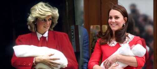 Kate Middleton paid homage to Princess Diana with her outfit during first public appearance with baby no. 3. YouTube/E!News
