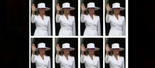 Melania Trump's hands trend on Twitter. - [Photo: VOA News / YouTube screenshot]