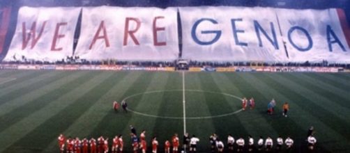 Stadio Ferraris: la coreografia dei tifosi in Genoa-Liverpool del 1992