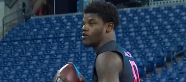 Lamar Jackson could land with Patriots at No. 23 (Image Credit: NFL/YouTube) Lamar Jackson could land with Patriots at No. 23 (Image Credit: NFL/YouTube)