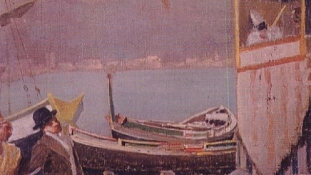 Il teatrino delle guarattelle al Molo di Napoli, opera di ignoto pittore conservata nella sezione teatrale del Museo di San Martino (Foto: web)