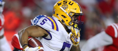 Derrius Guice could be on the Lions watch list at the 2018 NFL Draft. [Image via Elite Sports/YouTube]
