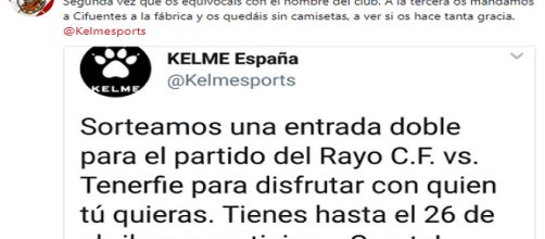 Se lía en Twitter por el nombre mal escrito del Rayo Vallecano