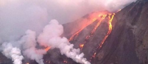 Violenta eruzione dello Stromboli