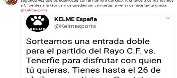 Se lía en Twitter por el nombre mal escrito del Rayo Vallecano Se lía en Twitter por el nombre mal escrito del Rayo Vallecano