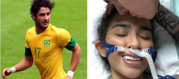 Alexandre Pato se sensibilizou com a luta da youtuber Nara Almeida (Foto: Correio da Bahia) Alexandre Pato se sensibilizou com a luta da youtuber Nara Almeida (Foto: Correio da Bahia)