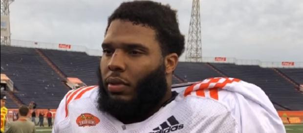 The 6-foot-3 Isaiah Wynn was a team captain with the Bulldogs (Image Credit: Atlanta Journal-Constitution/YouTube) The 6-foot-3 Isaiah Wynn was a team captain with the Bulldogs (Image Credit: Atlanta Journal-Constitution/YouTube)