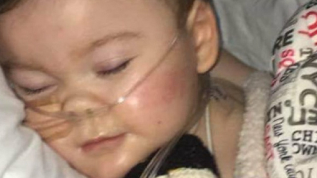 Alfie Evans due notti fa. Aveva ripreso il sorriso e il suo colorito roseo