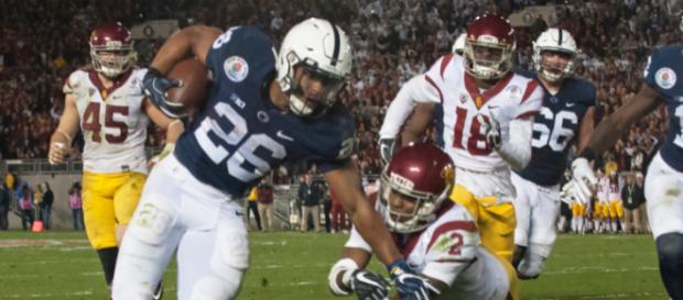 The Giants selected Saquon Barkley with the second overall selection. Image Source: Flickr | pennstatenewa The Giants selected Saquon Barkley with the second overall selection. Image Source: Flickr | pennstatenewa
