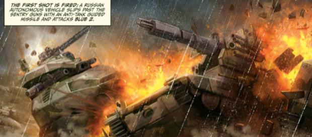 Color de la guerra - Una ilustración de una de las novelas gráficas Color de la guerra - Una ilustración de una de las novelas gráficas
