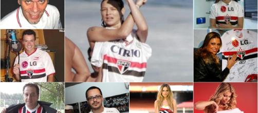 Luana Piovani, Rodrigo Faro e Ellen Roche são tricolores