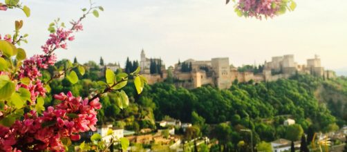 Camino al Sacromonte, vistas de la Alhambra