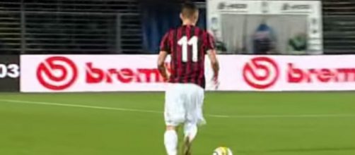 Un giocatore del Milan Primavera in azione