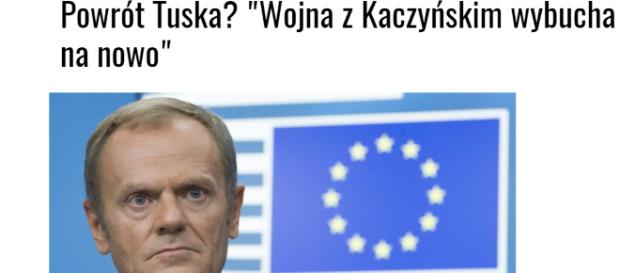 Donald Tusk przymierza się do powrotu do polskiej polityki (scrn). Donald Tusk przymierza się do powrotu do polskiej polityki (scrn).