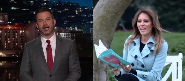 Jimmy Kimmel, Melania Trump, via YouTube Jimmy Kimmel, Melania Trump, via YouTube
