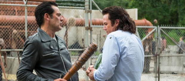 Negan e Eugene no início da sétima temporada Negan e Eugene no início da sétima temporada