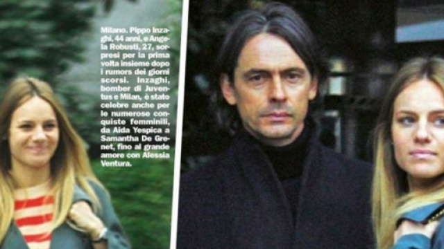 Filippo Inzaghi con l'ex corteggiatrice di Uomini e Donne Angela Robusti