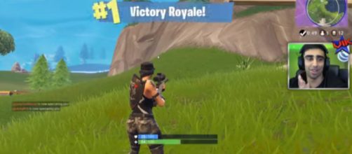 'Fortnite' player Vikkstar snagging that Victory Royale - YouTube/Vikkstar123