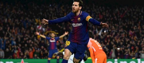 Lionel Messi, autore di una tripletta nella partita di domenica