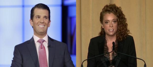 Donald Trump Jr., Michelle Wolf, via Twitter Donald Trump Jr., Michelle Wolf, via Twitter