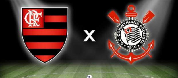 Flamengo x Corinthians ao vivo. (foto reprodução). Flamengo x Corinthians ao vivo. (foto reprodução).