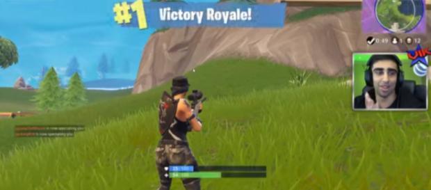 'Fortnite' player Vikkstar snagging that Victory Royale - YouTube/Vikkstar123 'Fortnite' player Vikkstar snagging that Victory Royale - YouTube/Vikkstar123