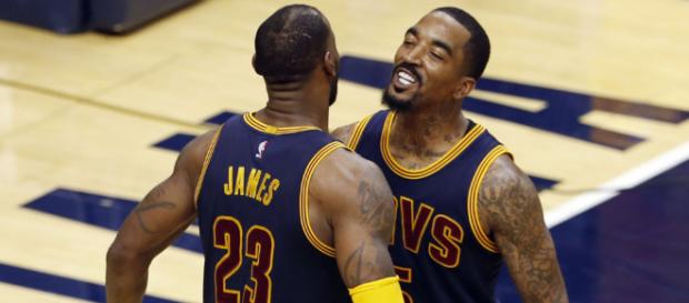 JR Smith leaves message for LBJ - (Image: YouTube/NBA) JR Smith leaves message for LBJ - (Image: YouTube/NBA)