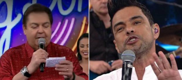 Zezé Di Camargo e Faustão no 'Ding Dong' Zezé Di Camargo e Faustão no 'Ding Dong'