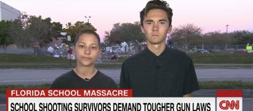 David Hoggs and Emma González- survivors of Parkland shooting (CNN screenshot/YouTube)