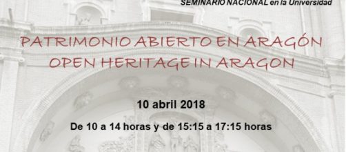 Cartel de la jornada Patrimonio Abierto en Aragón. Fuente: Yessica Espinosa