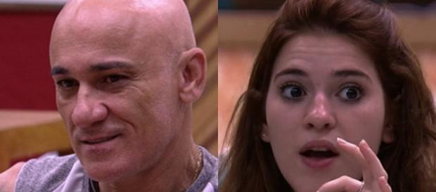 Ana Clara chama Ayrton de trouxa por gostar de Kaysar no BBB18 (Foto TV Globo) Ana Clara chama Ayrton de trouxa por gostar de Kaysar no BBB18 (Foto TV Globo)