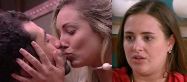 Kaysar diz para Jéssica que o namoro com Patrícia não foi sério (Foto: TV Globo) Kaysar diz para Jéssica que o namoro com Patrícia não foi sério (Foto: TV Globo)