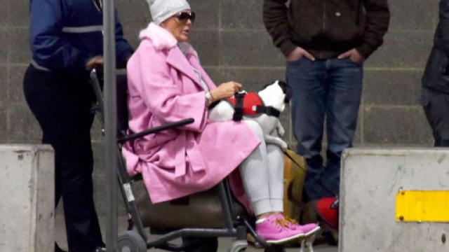Brigitte Nielsen: eccola sulla sedia a rotelle