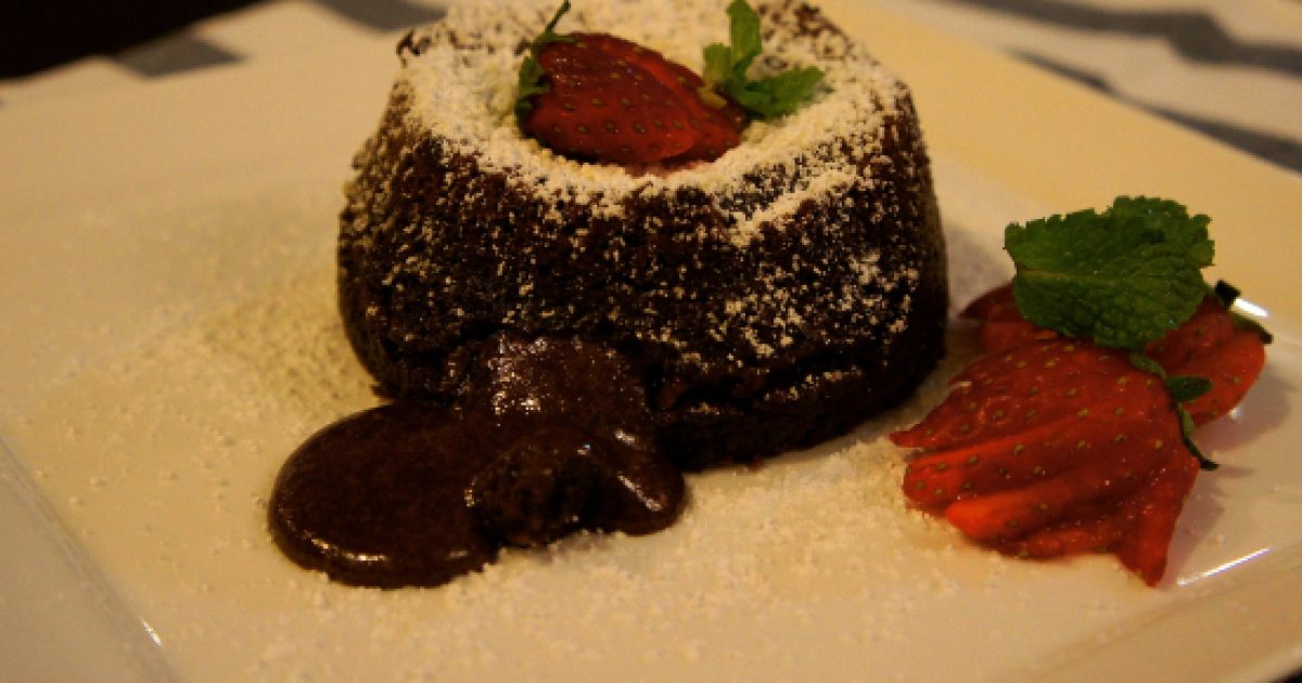 Molten mint chocolate lava cake recipe