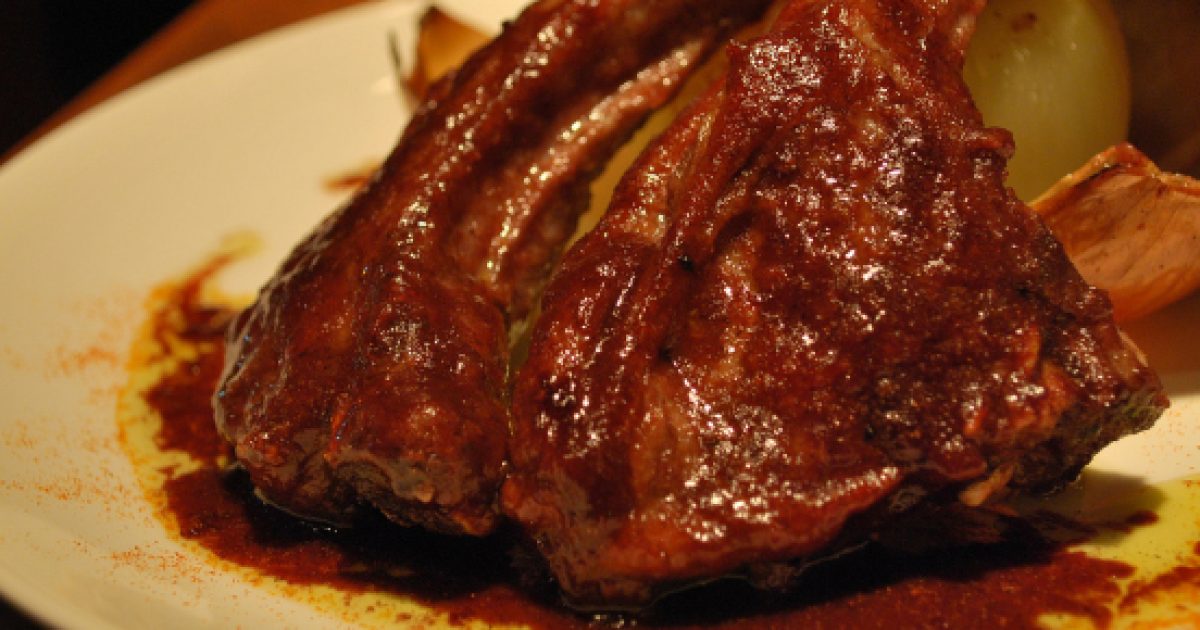 Rack of lamb roast with Mint Gravy recipe