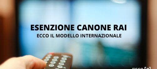 Esenzione canone RAI: ecco il modello internazionale fisco7.it